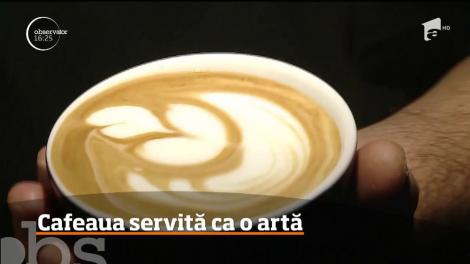 Cafeaua servită ca o artă