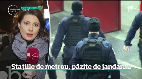 Au fost luate primele măsuri după incidentele în lanţ de la metrou. Toate staţiile vor fi păzite de jandarmi