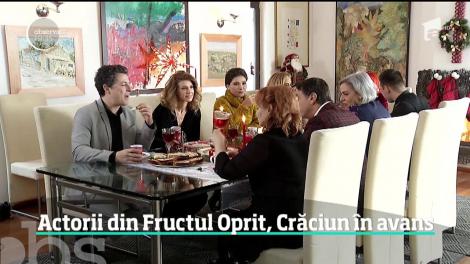 Actorii din "Fructul Oprit" sărbătoresc Crăciunul în avans