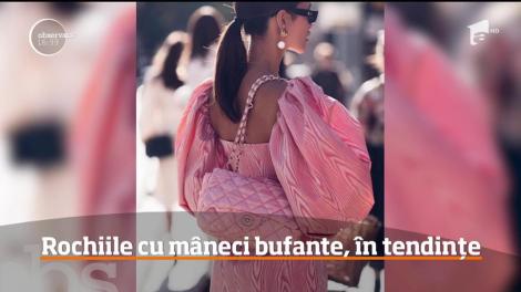 Rochiile cu mâneci bufante, în tendințe