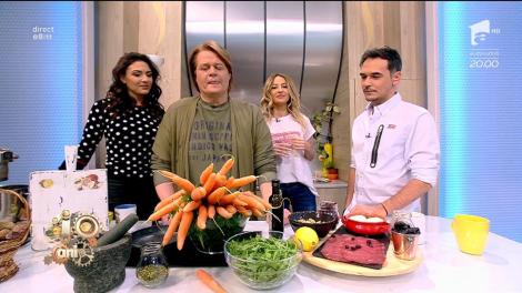 Reţeta zilei! Vlăduț gătește salată din morcovi caramelizați