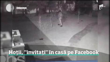 Hoții, "invitați" în casă prin intermediul rețelei de socializare Facebook