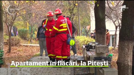 Apartament în flăcări, în Pitești