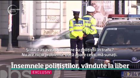 Însemnele polițiștilor, vândute la liber. Din ce în ce mai mulţi şoferi riscă să devină pietoni