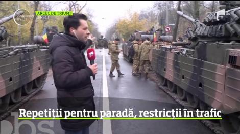Pregătirile pentru defilarea de 1 Decembrie din Capitală au intrat în linie dreaptă. Atenţie, vor fi restricţii în trafic!