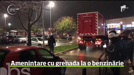 Amenințare cu grenada la o benzinărie din Franța