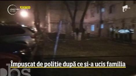 Dublu asasinat lângă Bucureşti. A încercat să atace şi un poliţist, dar agentul l-a împuşcat