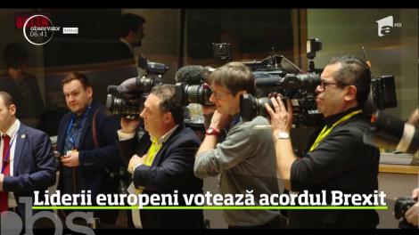 Zi decisivă la Bruxelles. Liderii statelor din Uniunea Europeană stabilesc soarta acordului final Brexit