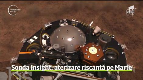 Moment istoric transmis în direct de NASA! Aterizare riscantă pe Marte, după șapte ani de așteptare
