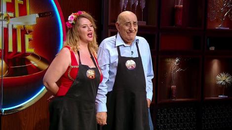 Un cuplu de şoc la Chefi la cuţite: Oana şi Viorel Lis! "De când gătiți împreună? Cam de-o juma' de oră!"