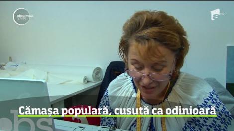 Cămașa populară, cusută ca odinioară