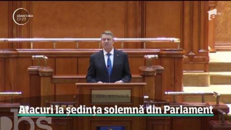 Centenarul Marii Uniri a fost celebrat într-o şedinţă solemnă la Parlament