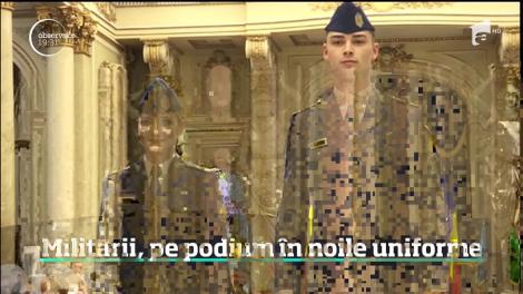 Armata română ar putea îmbrăca haine noi! Uniformele propuse de designerul Alexandru Ciucu au fost prezentate la Cercul Militar