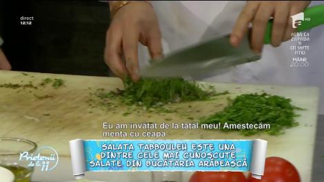 Mâncare de post, în stil arăbesc! Chef Muhhamed Ahmed pregătește salata Tabbouleh