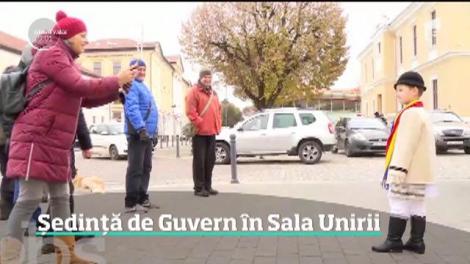 Şedinţă de Guvern în sala Unirii din Alba Iulia