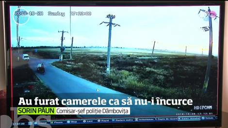 După ce au furat tot ce era de furat într-un sat din Dâmboviţa, hoţii au dat atacul până şi la camerele de supraveghere