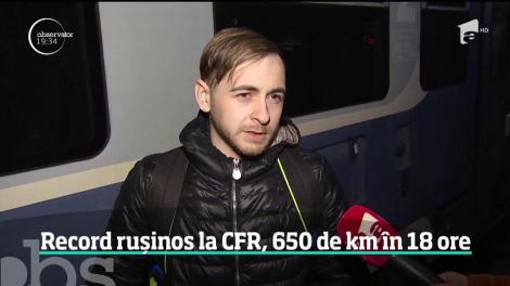 Record rușinos la CFR: 650 de km în 18 ore!