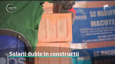 Românii care lucrează în construcţii ar putea avea salariu minim dublu faţă de restul angajaţilor