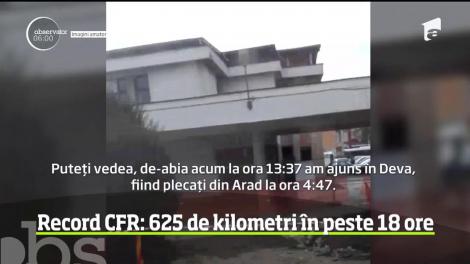 625 de kilometri parcurşi în peste 18 ore. Este cel mai "proaspăt" record al CFR, în materie de întârzieri
