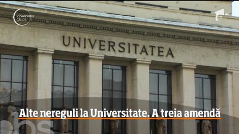 Alte nereguli la Universitatea din Bucureşti. A treia amendă