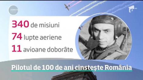 Ion Dobran, pilotul de 100 de ani care cinsteşte România