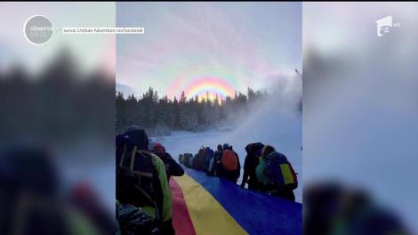 Fenomen rar: curcubeu în jurul Soarelui