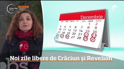 În Luna Cadourilor, românii ar putea primii două minivacanţe de la stat