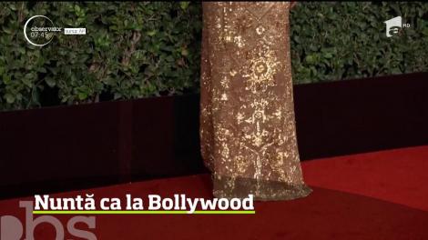 Vedetele de la Hollywood au petrecut în stil indian! Imagini de la spectaculoasa nuntă de jumătate de milion de dolari. Celebrul cuplu care a spus “DA”