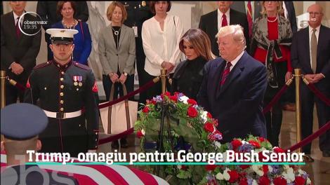 Donald Trump, omagiu pentru George Bush Senior