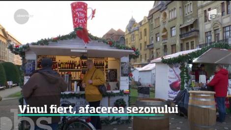 E sezonul vinului fiert. Comercianţii încearcă noi reţete şi numără banii