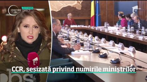 Curtea Constituţională, sesizată privind numirile miniștrilor