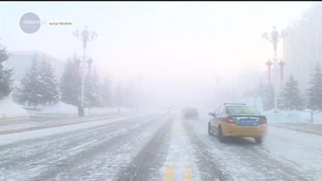 Temperaturi minime record în China. O ceaţă de gheaţă s-a abătuat asupra celei mai nord-estice localităţi din China