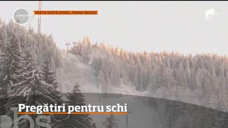 Pârtiile pregătite pentru schi