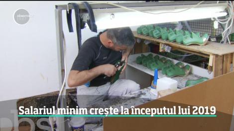 Salariul minim va creşte din prima zi a anului viitor. Executivul a cerut peste 40 de milioane de lei din Fondul de Rezervă pentru a putea plăti pensiile