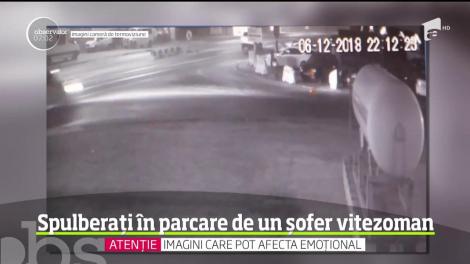 Grav accident în judeţul Buzău pe drumul european E85! Un șofer teribilist spulberă 6 oameni în parcarea unui restaurant