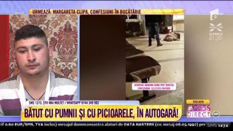 Tânăr snopit în bătaie într-o autogară! Bunica: ”M-am temut să nu facă hemoragie internă. Tremuram toată!”