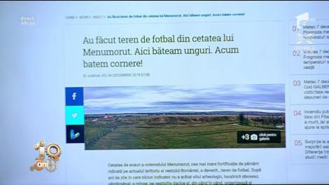 Smiley News. Au făcut teren de fotbal din cetatea lui Menumorut
