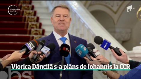 Viorica Dăncilă s-a plâns de Klaus Iohannis la Curtea Constituţională