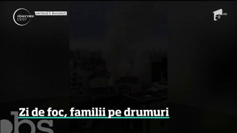 Trei incendii au mistuit mai multe case din Bucureşti, dar şi o fabrică din Reghin