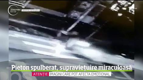 Un bărbat de 53 de ani din Cluj a supravieţuit miraculos după ce un autoturism l-a lovit în plin chiar când traversa pe trecerea de pietoni