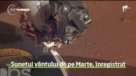 La 10 zile după ce sonda Insight a aterizat cu succes pe Marte, NASA a reuşit să înregistreze pentru prima dată sunete de pe planeta roşie