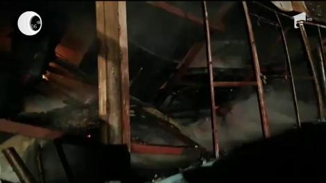 Garaj în flăcări, în Galați