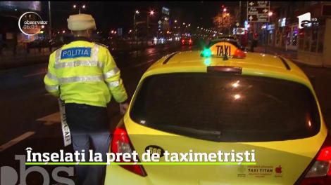 În prag de sărbători, poliţiştii de la Rutieră stau cu ochii pe taximetriştii din Capitală
