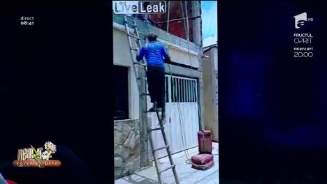 Muncitorul Dorel a făcut-o lată! Ce idee „genială” a avut acesta pe șantier (VIDEO)