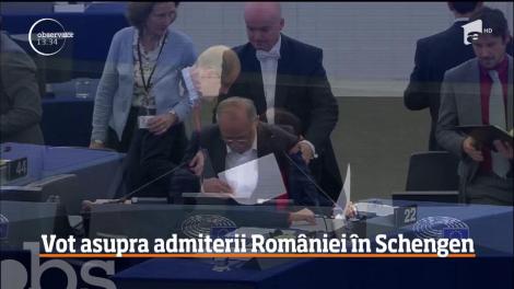 O rezoluţie pentru admiterea României şi Bulgariei în spaţiul Schengen este supusă la vot în Parlamentul Europea