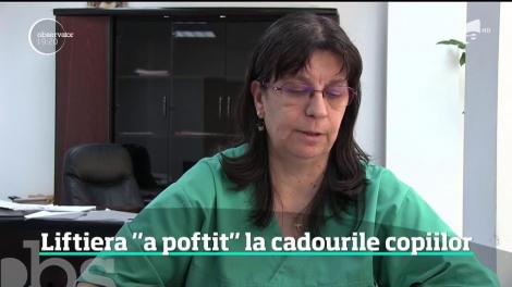 Caz scandalos la Spitalul de Urgenţă Craiova. Liftiera e acuzată că a cerut o "atenţie" din pungile cu dulciuri destinate copiilor bolnavi de cancer