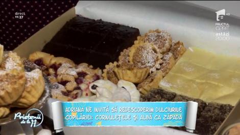 Rețete delicioase și simplu de făcut! Cornulețele și Albă ca Zăpada, prăjturi ca pe vremea bunicii