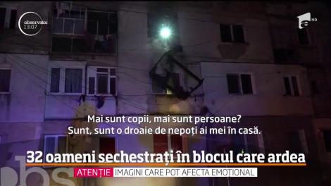 Zeci de copii şi adulţi au trăit clipe de groază aseară într-un bloc din oraşul Bucecea, judeţul Botoşani