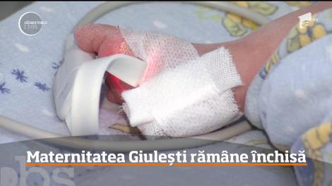 Maternitatea Giuleşti rămâne închisă! Lucrările de igienizare nu au fost realizate corespunzător