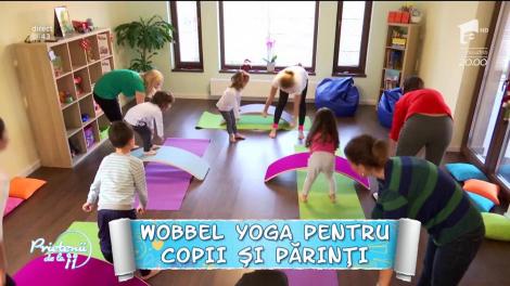 Yoga pentru copii face furori în România: "Cei mici pot face Wobbel Yoga alături de părinți"